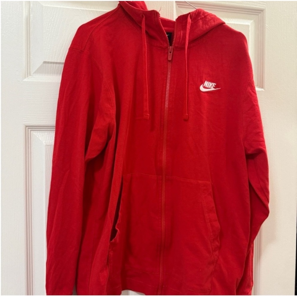 Nike Crimson Full-Zip Hoodie